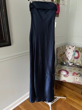 beaded straps dress Lace-Up Long Beaded Prom Dress with Side Slit Bright Blue / 4